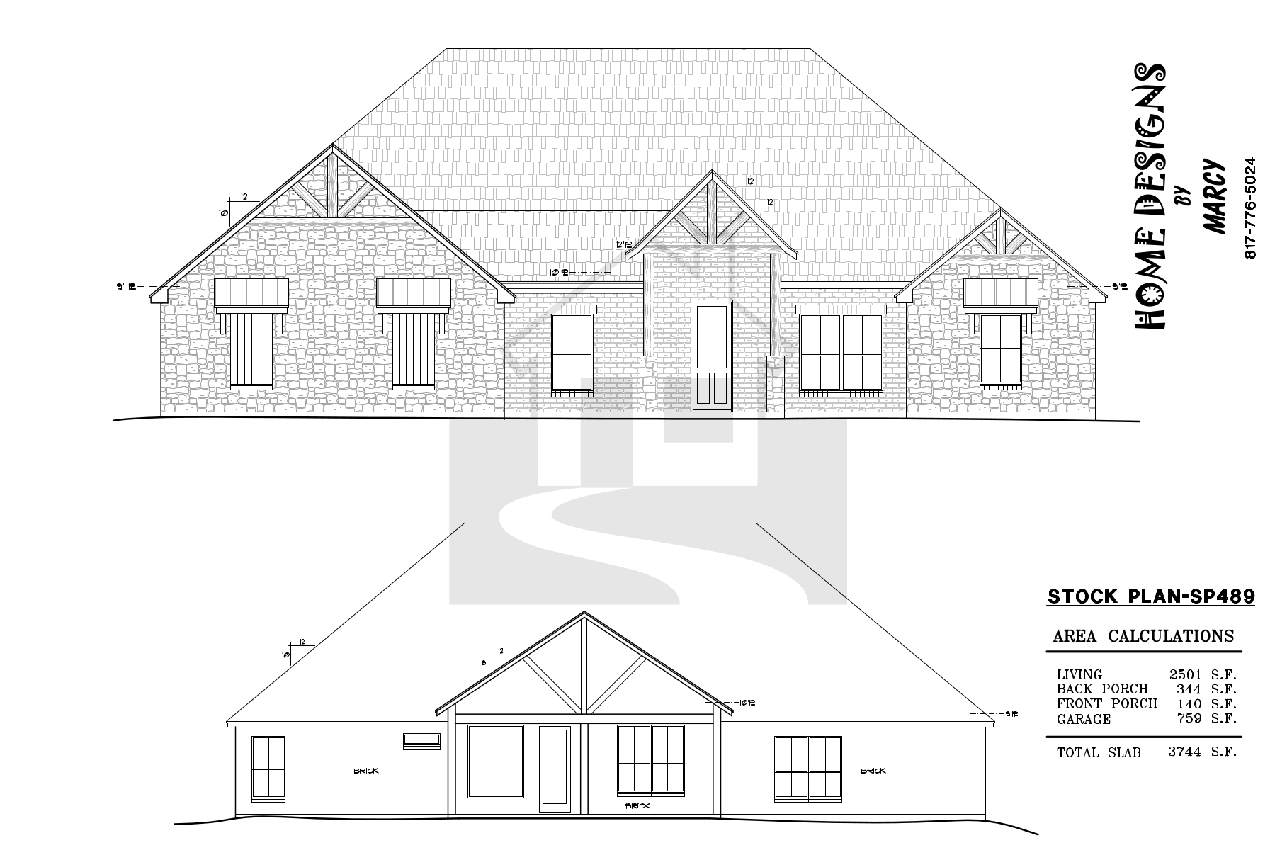 Stock Plan 3744 Square Feet New Home